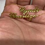 Stainless Steel Personalized Nameplate Necklace For Women Man