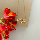 Stainless Steel Necklace, Personalized Pendant Necklace, Custom Name Necklace