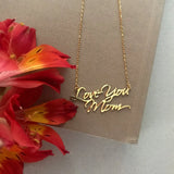 Stainless Steel Necklace, Personalized Pendant Necklace, Custom Name Necklace
