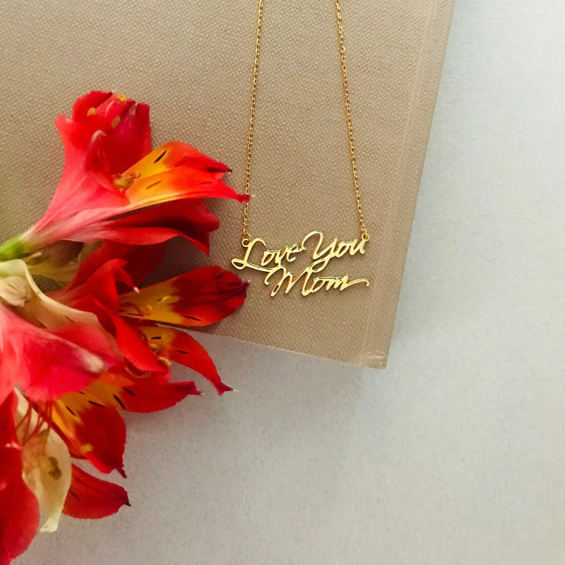 Stainless Steel Necklace, Personalized Pendant Necklace, Custom Name Necklace