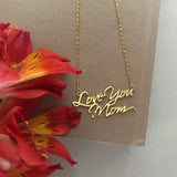 Stainless Steel Necklace, Personalized Pendant Necklace, Custom Name Necklace