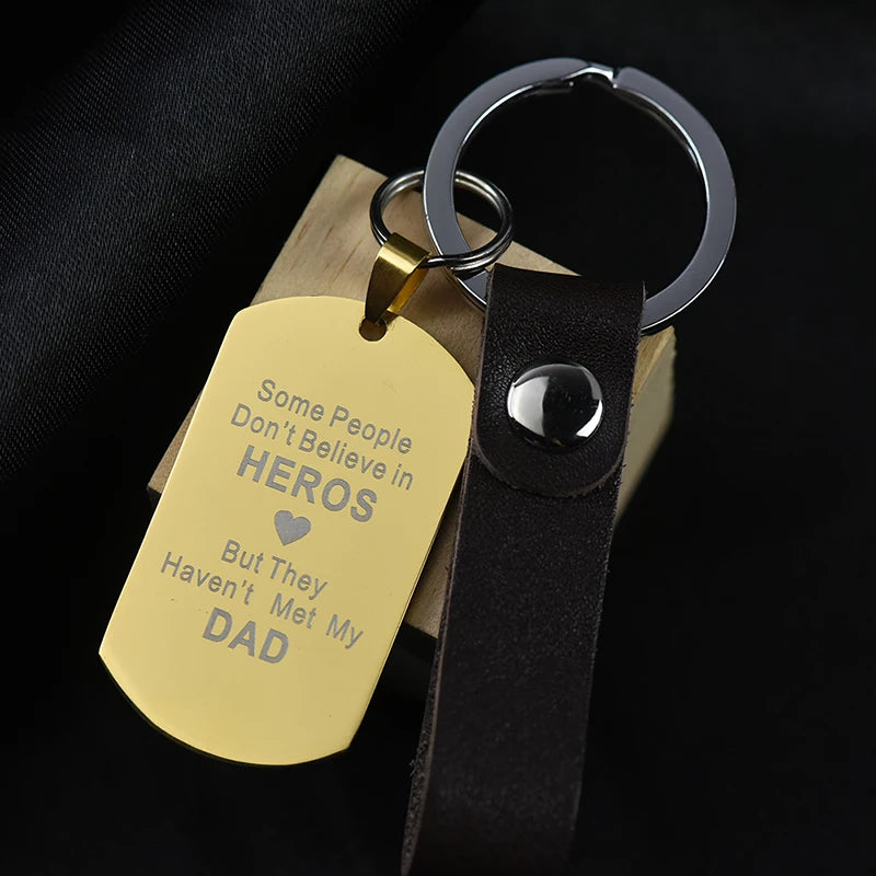 Personalized Stainless Steel Dogtag Key Chain Necklace