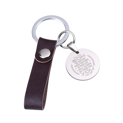 Personalized Stainless Steel Dogtag Key Chain Necklace