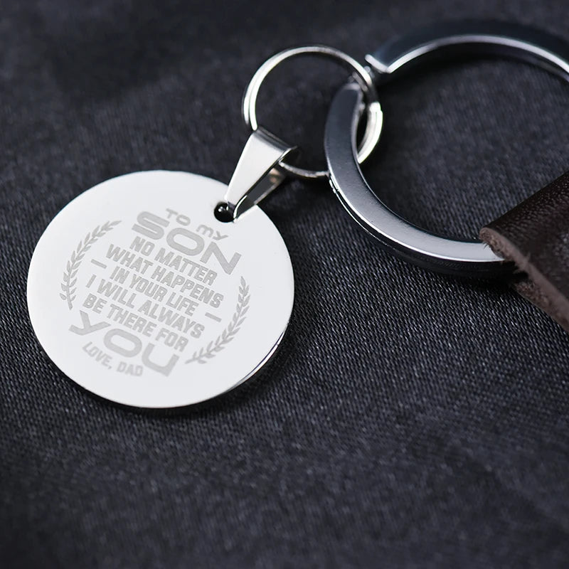 Personalized Stainless Steel Dogtag Key Chain Necklace