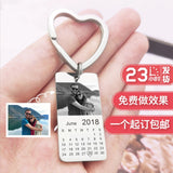 Engravable Stainless Steel Photo KeyChain