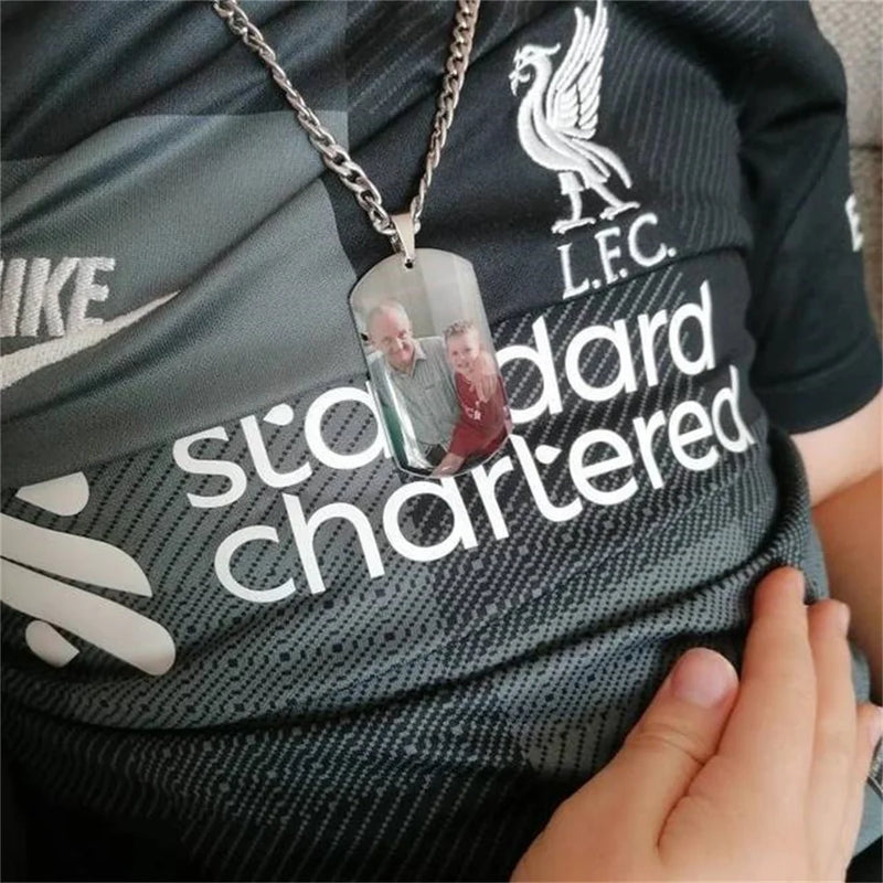 Custom Stainless Steel Photo Necklace