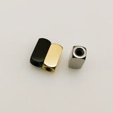 Stainless Steel Rectangle Bracelet Hole Beads Charms 8*16mm Pendant