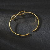 Personalized Infinity Symbol Nameplate Stainless Steel Bangle Bracelet