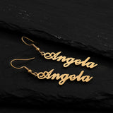 Custom Name Dangle Earrings Personalized Jewelry BFF Gift Girls Aretes