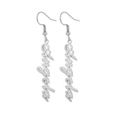 Custom Name Dangle Earrings Personalized Jewelry BFF Gift Girls Aretes