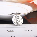 Custom Baby Stats Keychain Gift - Stainless Steel