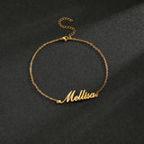 Stainless Steel Name Anklet Personalized Adjustable Anklets