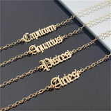 Stainless Steel Personalized Name Necklace Letter Pendant Silver Jewelry