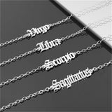 Stainless Steel Personalized Name Necklace Letter Pendant Silver Jewelry