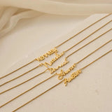 Personalised Stainless Steel Name Necklace for Women with Box Chain