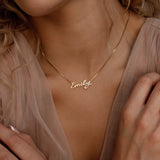 Personalised Stainless Steel Name Necklace for Women with Box Chain