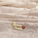 Personalized Steel Heart Choker Necklace for Women