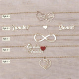 Personalized Steel Heart Choker Necklace for Women