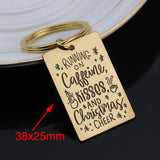 Stainless Steel Xmas Creative Keychain Surprise