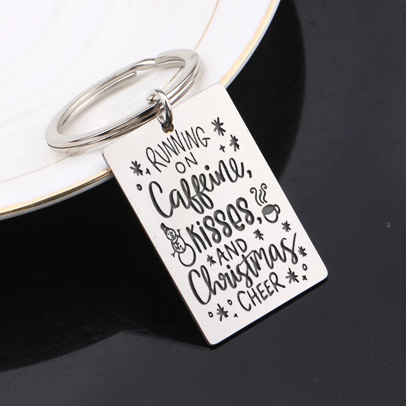 Stainless Steel Xmas Creative Keychain Surprise