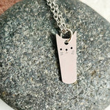Cat Pendant Necklace Stainless Steel Clavicle Chain Women Jewelry