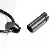 Stainless Steel Cylinder Necklace Ashes Holder Urn Jewelry
