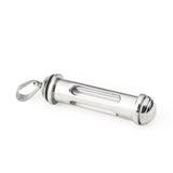 Stainless Steel Cylinder Tube Ashes Urn Pendant Jewelry