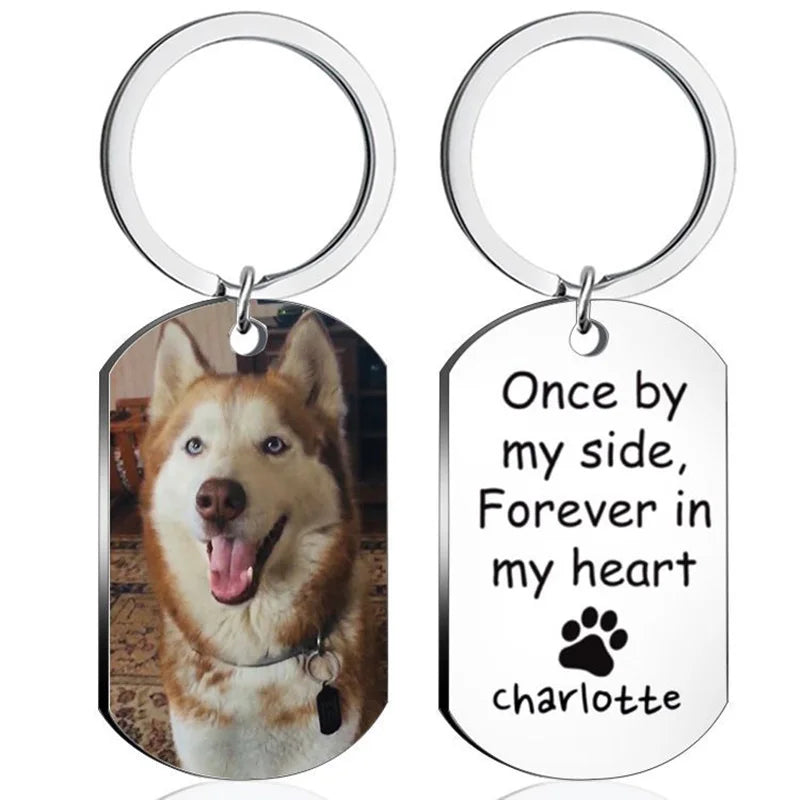 Custom Photo Keychain - Stainless Steel