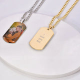 Personalized Stainless Steel Photo Keychain