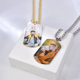Personalized Stainless Steel Photo Keychain