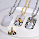 Personalized Stainless Steel Photo Keychain