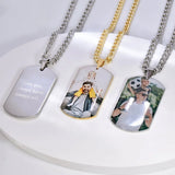 Personalized Stainless Steel Photo Keychain