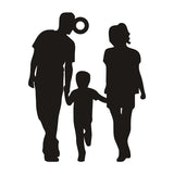 Family Necklace Stainless Steel Child Name Engraved Boy Girl Mom Dad Pendant