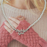 Stainless Steel Daddy's Girl Pendant Necklace Babygirl Gift