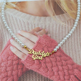 Stainless Steel Daddy's Girl Pendant Necklace Babygirl Gift