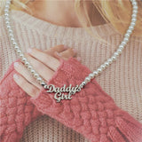 Stainless Steel Daddy's Girl Pendant Necklace Babygirl Gift