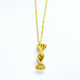 Stainless Steel Charm Pendant Necklace Golden Candy Packaging Food Gift