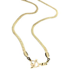 18K Plated Name Necklace with Chain