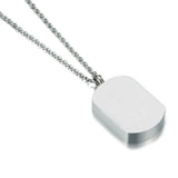 Stainless Steel Dog Tag Locket Pendant Pet Urn Cremation Memorial Keepsake