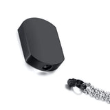 Stainless Steel Dog Tag Locket Pendant Pet Urn Cremation Memorial Keepsake