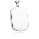 Stainless Steel Dog Tag Locket Pendant Pet Urn Cremation Memorial Keepsake
