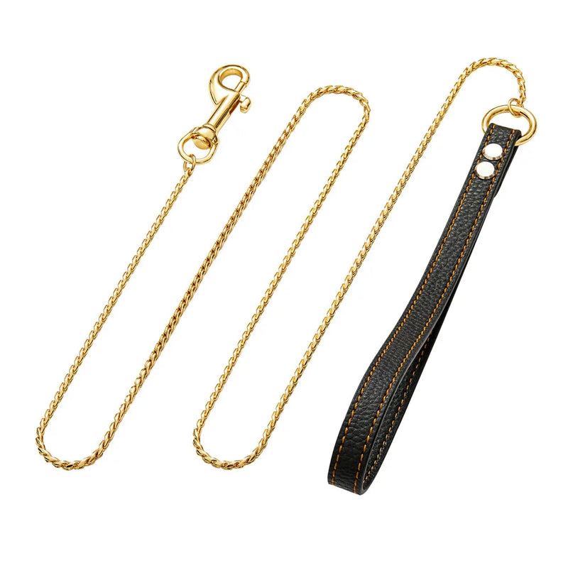 Stainless Steel Dog Collar Traction Rope for Strong Traction