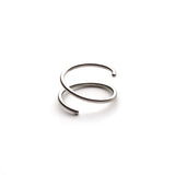 Spiral Nose Ring Hoop Stainless Steel Double Nose Piercing Jewelry