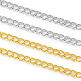 Stainless Steel Double Side Chain for Jewelry Making Men Women