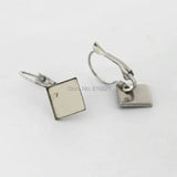 Stainless Steel Ear Clip Wire Hook Earrings Settings