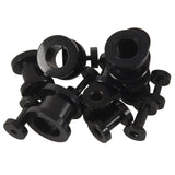 16Pcs Stainless Steel Ear Tunnels Plugs 1.6-10mm Set