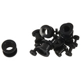 16Pcs Stainless Steel Ear Tunnels Plugs 1.6-10mm Set