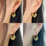 Geometric Hoop Earrings For Women Stainless Steel