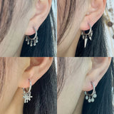 Geometric Hoop Earrings For Women Stainless Steel