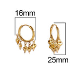 Geometric Hoop Earrings For Women Stainless Steel